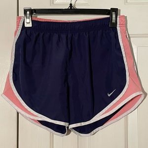 Nike- Women’s Dri-Fit Running Short: Navy/Pink